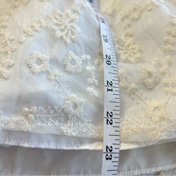 Laura Ashley London Victorian Lace Short Sleeve Dress Size 4 - Picture 11 of 11
